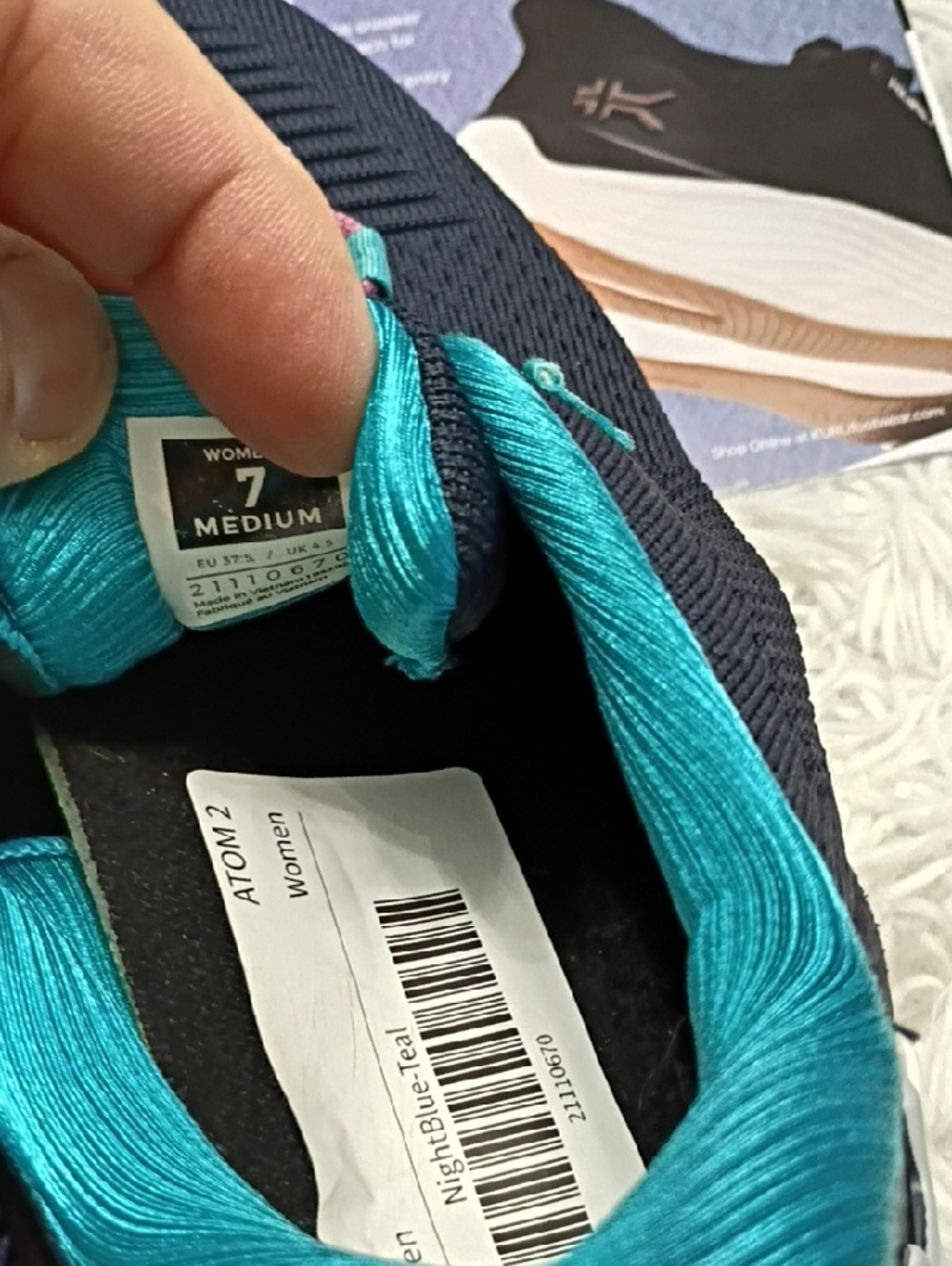 🌲 Kuru 🌲 Cloud + Atom 2 Women's Sz 7 Medium Orthopedic Running Shoes $169 🏃‍♀ - Picture 12 of 12